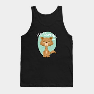 Summer Cat Style Tank Top